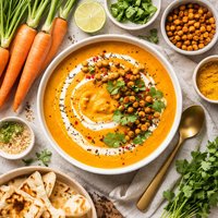 Indian Spiced Carrot Soup with Ginger