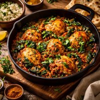 Indian Spiced Chicken and Spinach