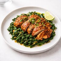 Indian Spiced Chicken Spinach