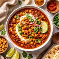 Indian Spiced Chickpea and Fire Roasted Tomato Soup