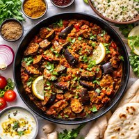 Indian Spiced Eggplant Aubergine