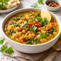 Indian Split Pea and Vegetable Soup