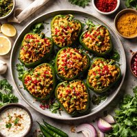 Indian Stuffed Green Peppers