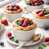 Individual Berry Breakfast Souffles