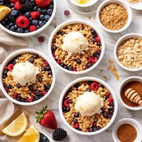 Individual Berry Crisp from Alton Brown