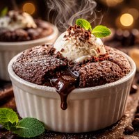 Individual Hot Chocolate Cakes