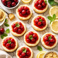 Individual Mini Cherry Cheesecakes