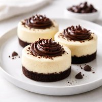 Individual Mini Chocolate Crusted Cheesecakes