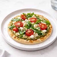 Individual Pesto Feta Pita Pizza