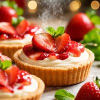 Individual Strawberry Cheesecake Tarts