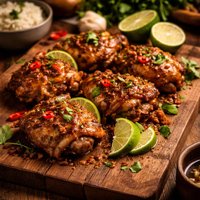 Indonesian Lime and Wine Chicken Thighs
