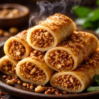 Indonesian Peanut Roll Ups