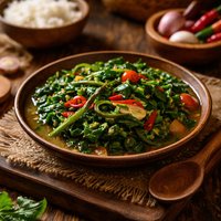 Indonesian Style Malabar Spinach