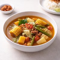 Indonesian Vegetable Sour Soup Sayur Asam
