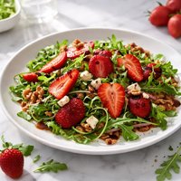 Insalatina Con Fragole Al Balsamico Strawberries Arugula Balsami
