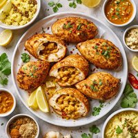 Inside Out Chicken Korma Kievs