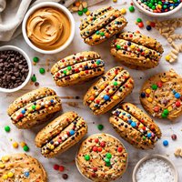 Inside Out Peanut Butter Cookie Sandwiches