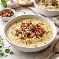 Instant Gratification Garlic Potato Soup