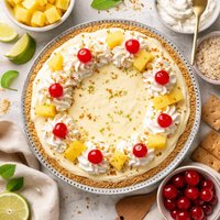 Instant No Bake Pineapple Cheese Pie