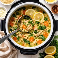 Instant Pot Lemon Chicken Orzo Soup