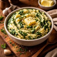 Instant Spinach Mashed Potatoes