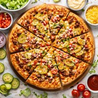 Iowa Girl Cheeseburger Pizza with Secret Sauce