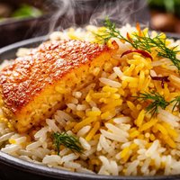 Iranian Rice with Potato Crust and Saffron