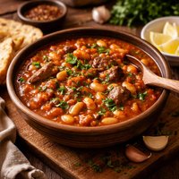 Iraqi White Bean Stew