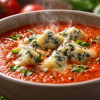 Irish Blue Cheese and Tomato Soup