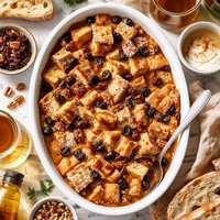 Irish Bread Pudding with Whiskey Caramel Sauce