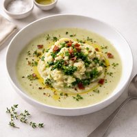 Irish Colcannon and Thyme Leaf Soup