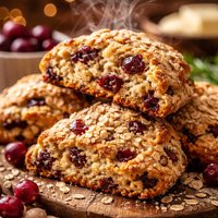 Irish Cran Oat Scones