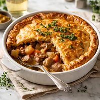 Irish Pork Ciste Pork Apple Casserole Pie