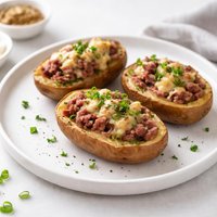 Irish Potatoes Stuffed with Corned Beef