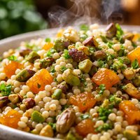 Israeli Couscous with Pistachios and Apricots