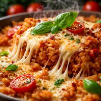 Italian Baked Rice and Cheese