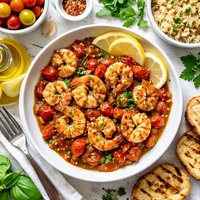 Italian Barbecue Shrimp Low Fat