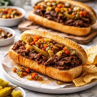 Italian Beef Sandwiches West Sider Style