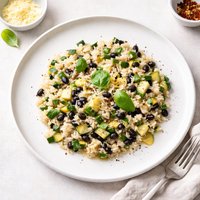 Italian Black Bean Zucchini Risotto