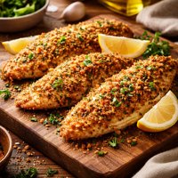 Italian Breadcrumb Crusted Tilapia W Lemon