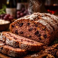 Italian Burgundy Wine Sweet Bread