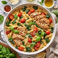 Italian Chicken Pasta Toss
