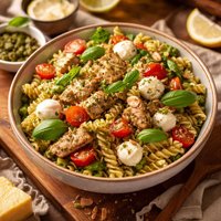 Italian Chicken Pesto Pasta Salad