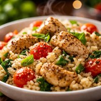 Italian Chicken Rice for Two