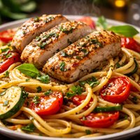 Italian Chicken with Garden Spaghetti