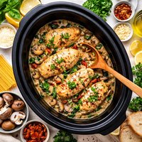 Italian Chicken with Mushrooms Crock Pot