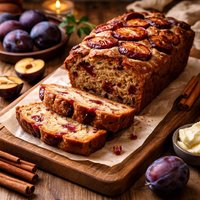 Italian Fresh Prune Plum Bread