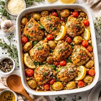 Italian Garlic Chicken and Potatoes