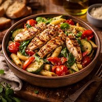 Italian Grilled Chicken Vegetable Pasta