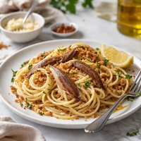 Italian Inn Spaghetti with Anchovies